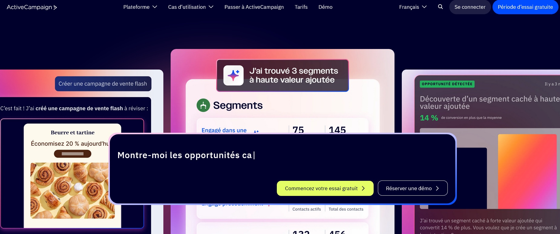 Aperçu ActiveCampaign