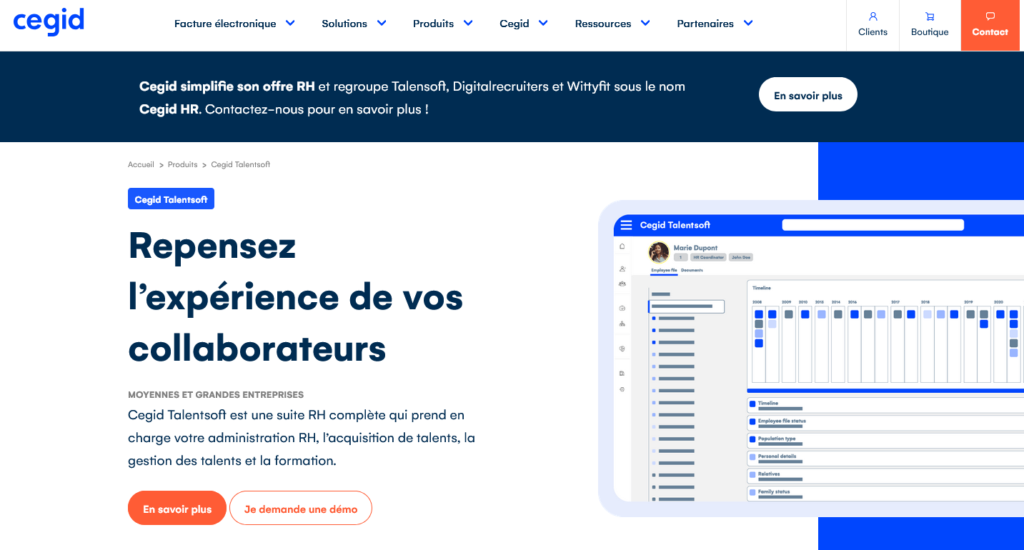 Aperçu Cegid Talentsoft