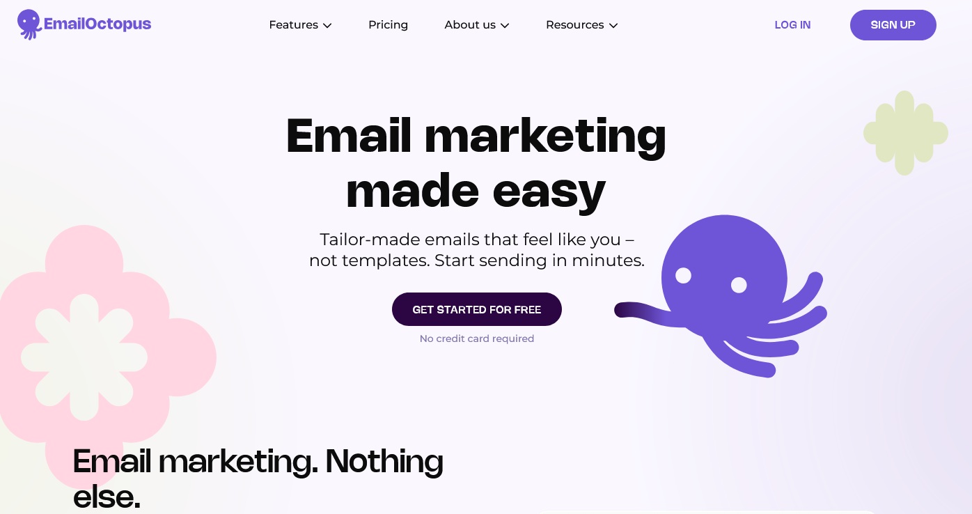 Aperçu EmailOctopus