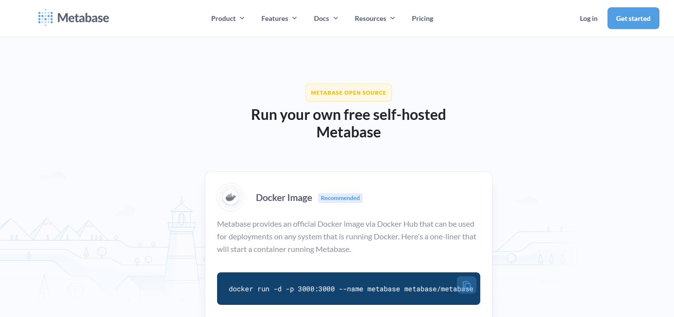 Aperçu Metabase Open Source