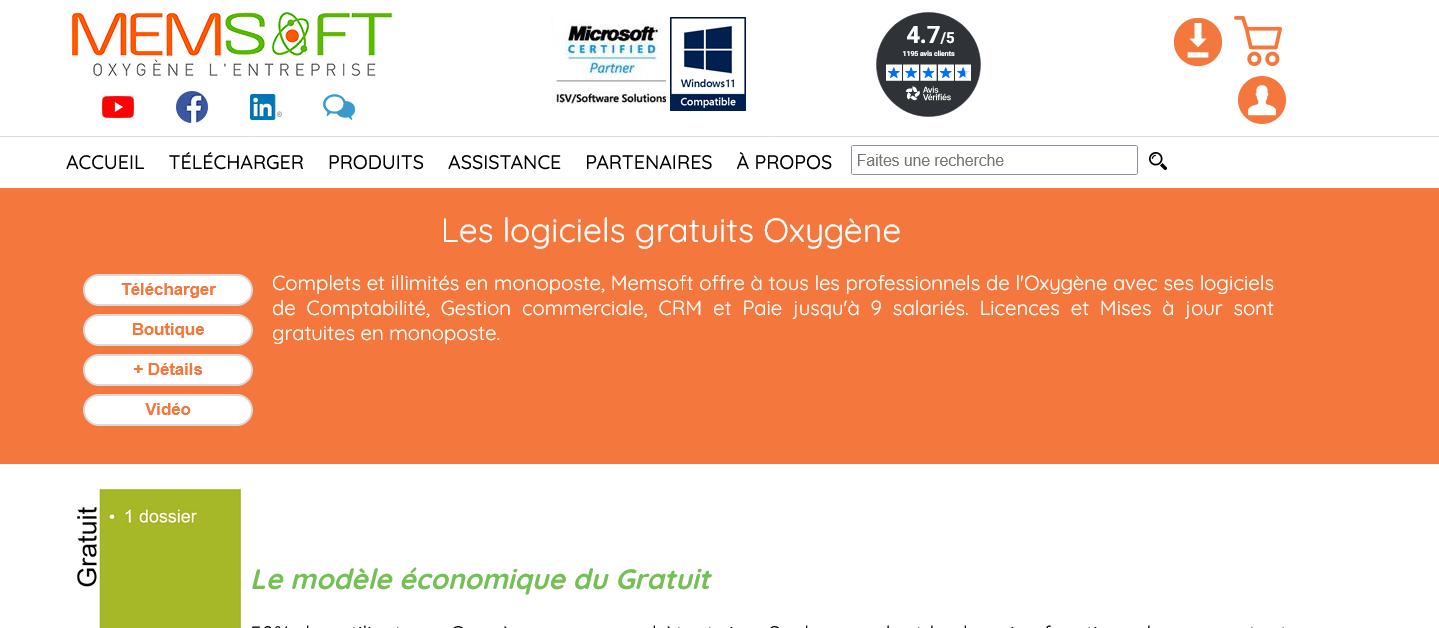 Aperçu Oxygène (Memsoft)