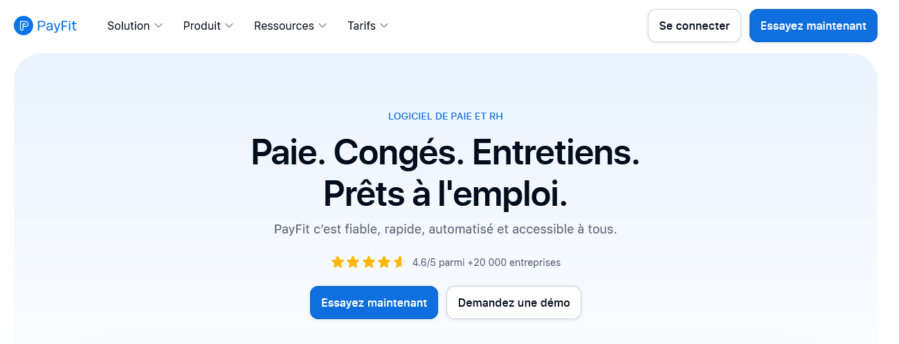 Aperçu PayFit