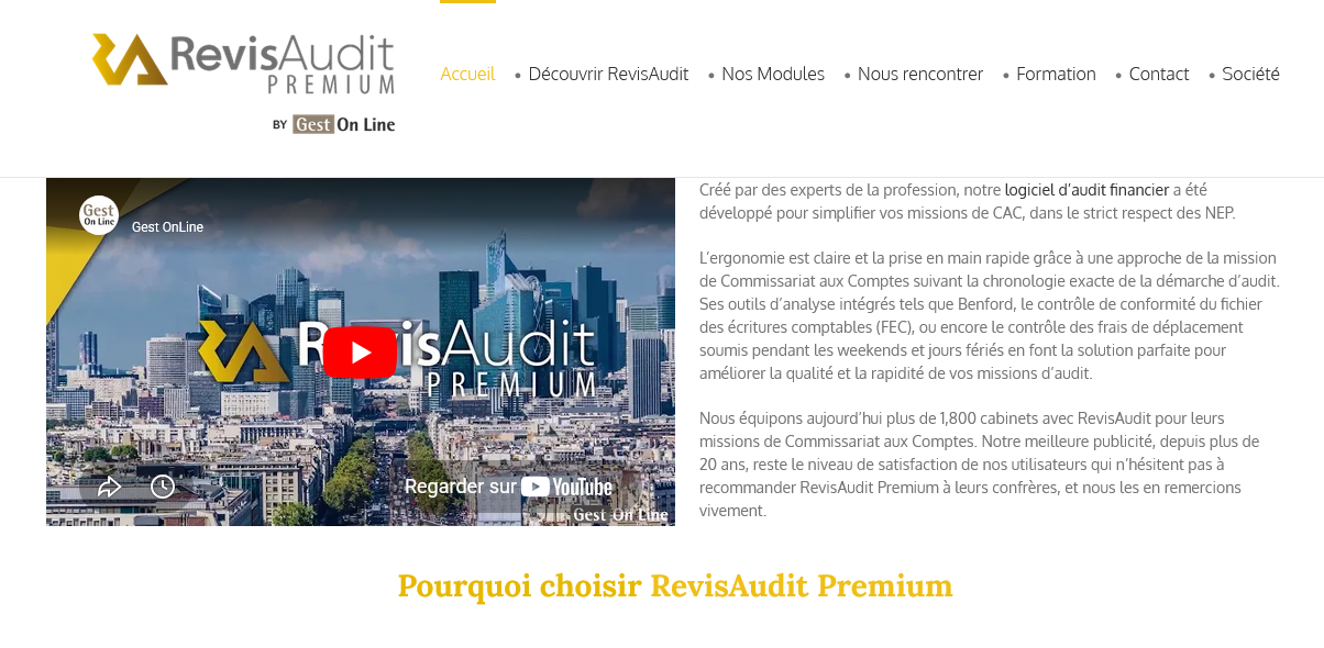 Aperçu RevisAudit