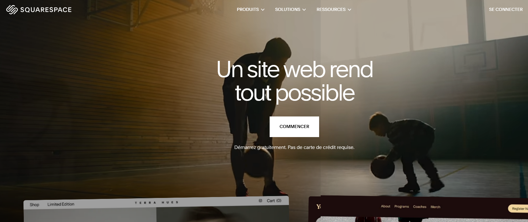 Aperçu Squarespace