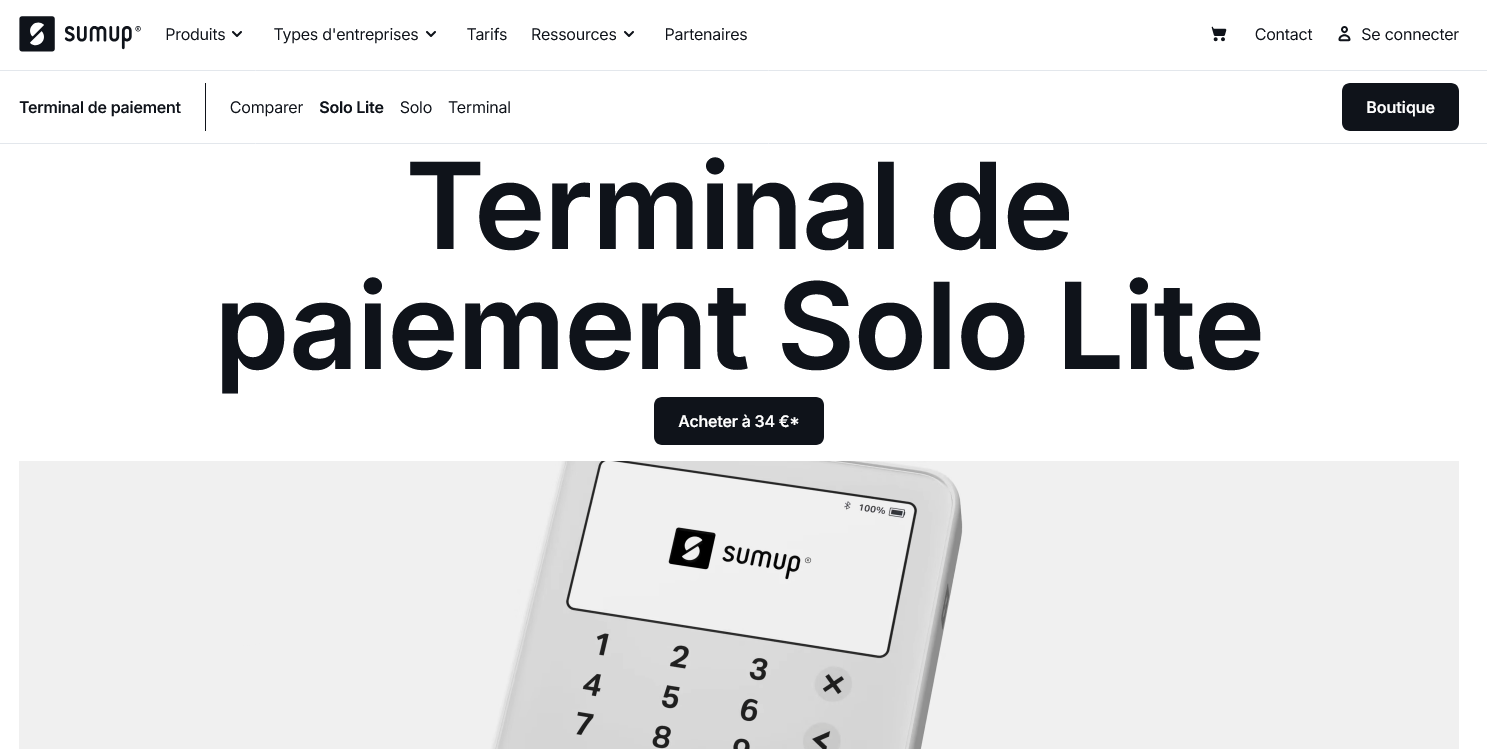 Aperçu SumUp Solo Lite