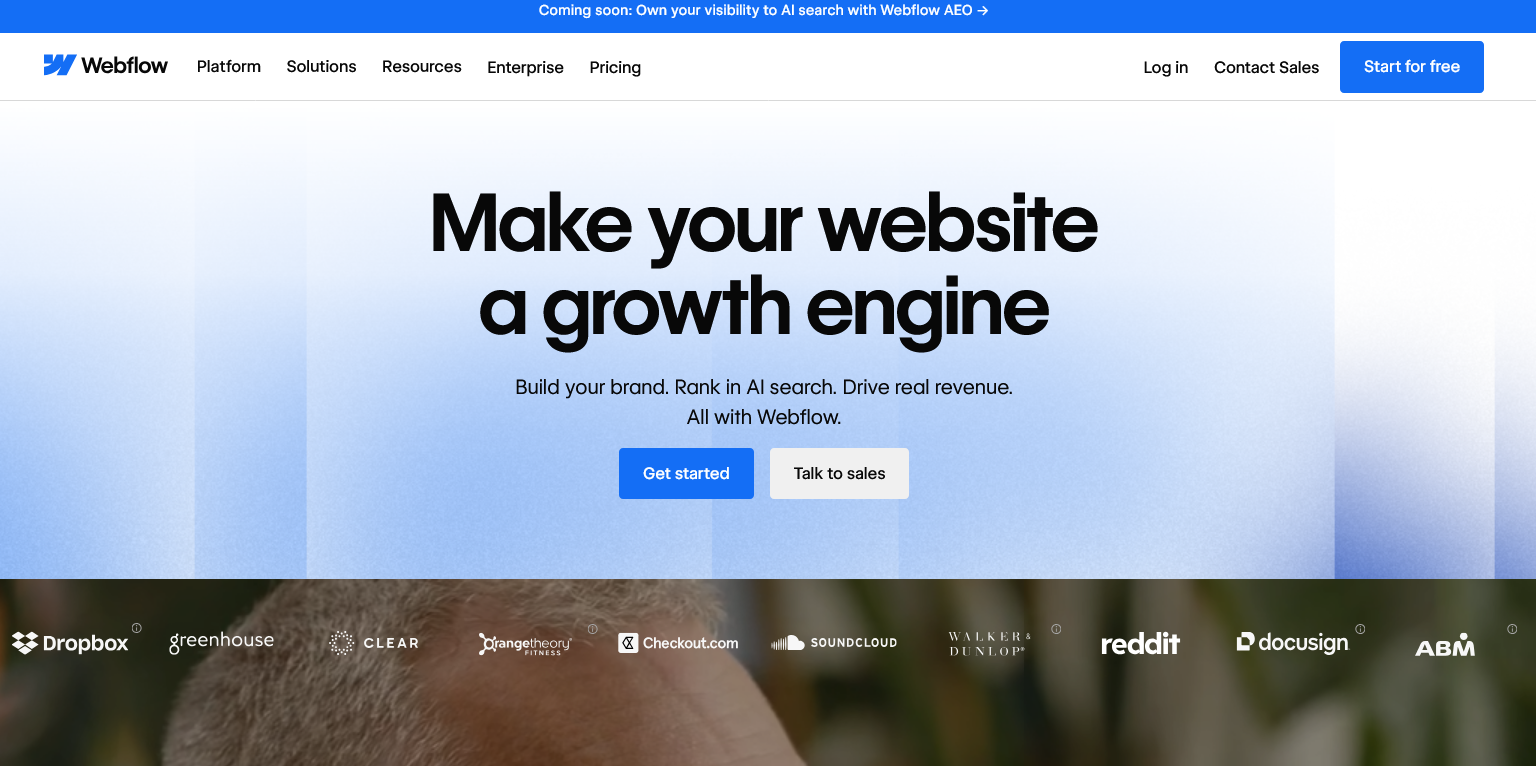 Aperçu Webflow